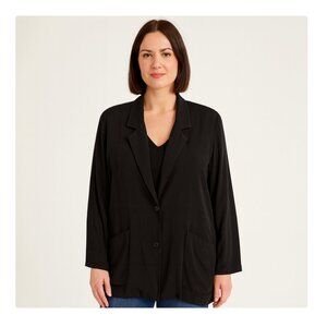 Eileen Fisher Pocket Long Jacket Size Small EUC